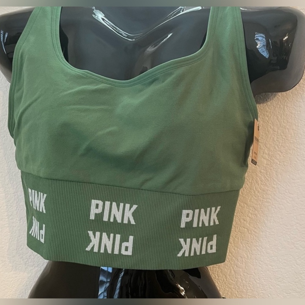 Pink Active seamless crop Sports Bra. Sz. XL